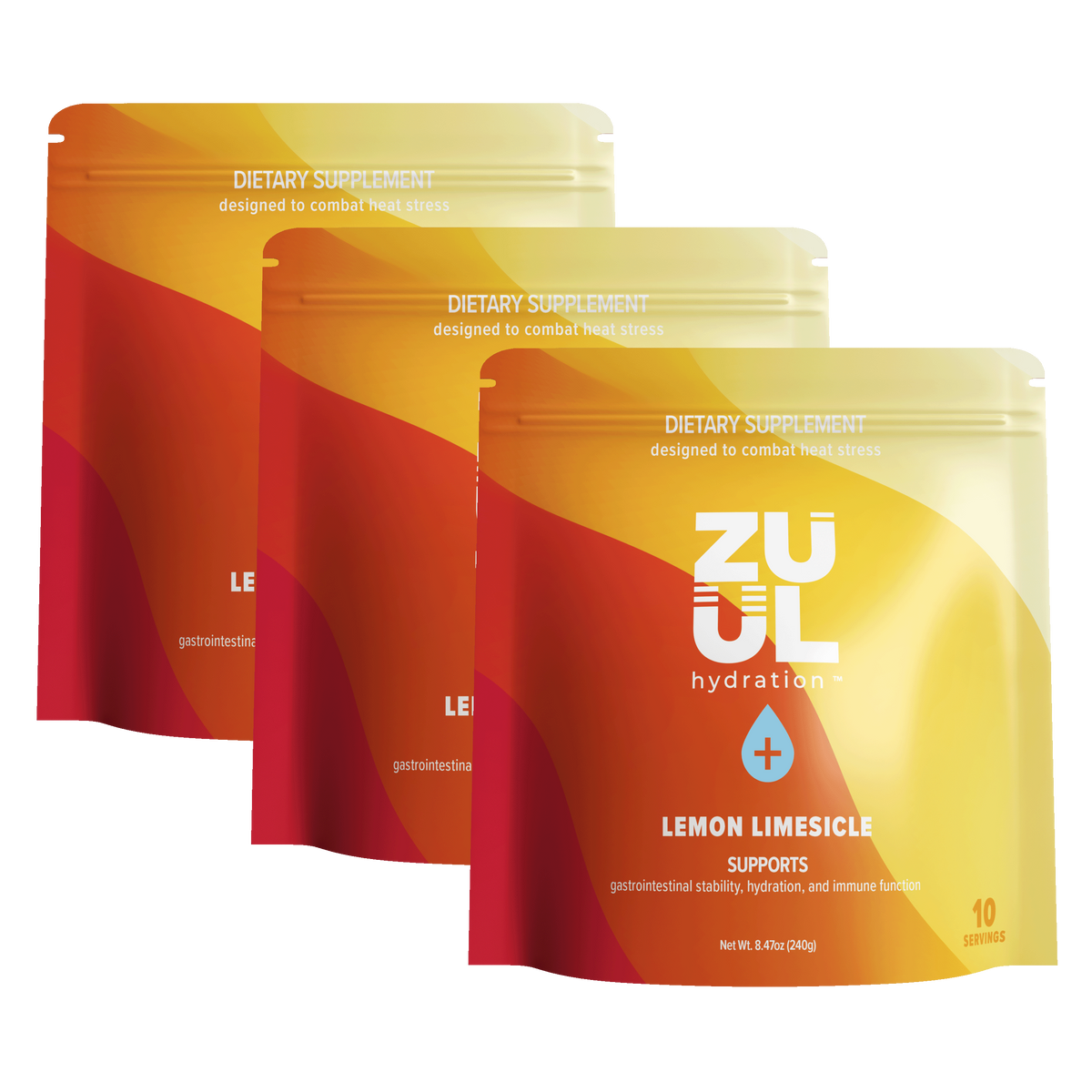 Zuul Hydration Glutamine Drink Mix 3 Pack - Monthly Subscription Discount